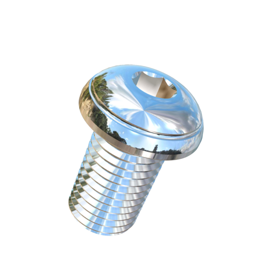 Titanium 1-8 X 1-3/4 UNC Button Head Socket Drive Allied Titanium Machine Screw